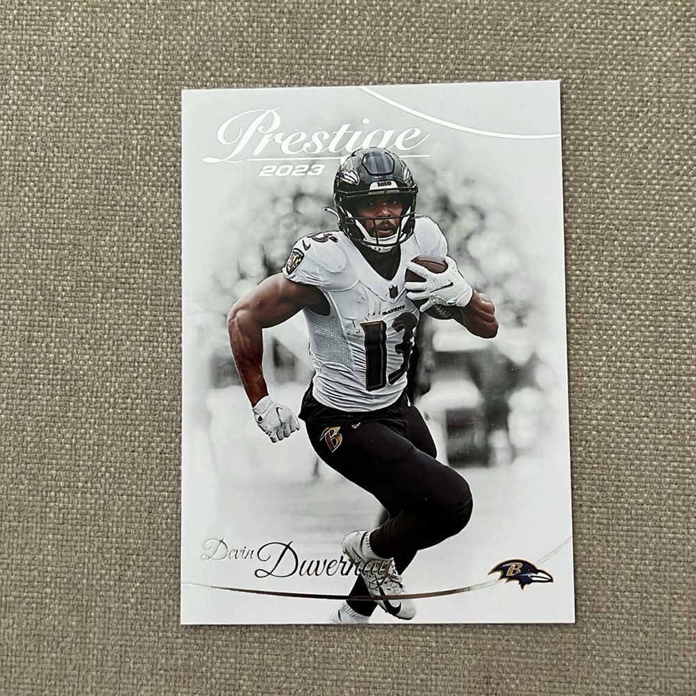 Devin Duvernay 2023 Prestige #20 Baltimore Ravens Football Sports Cards NFL